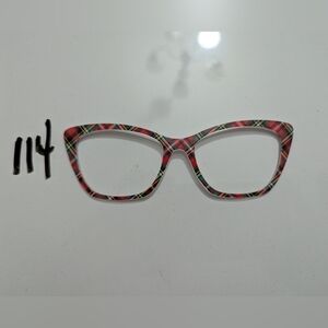 Plaid Cat-Eye Pair Eyewear Wanda Topper